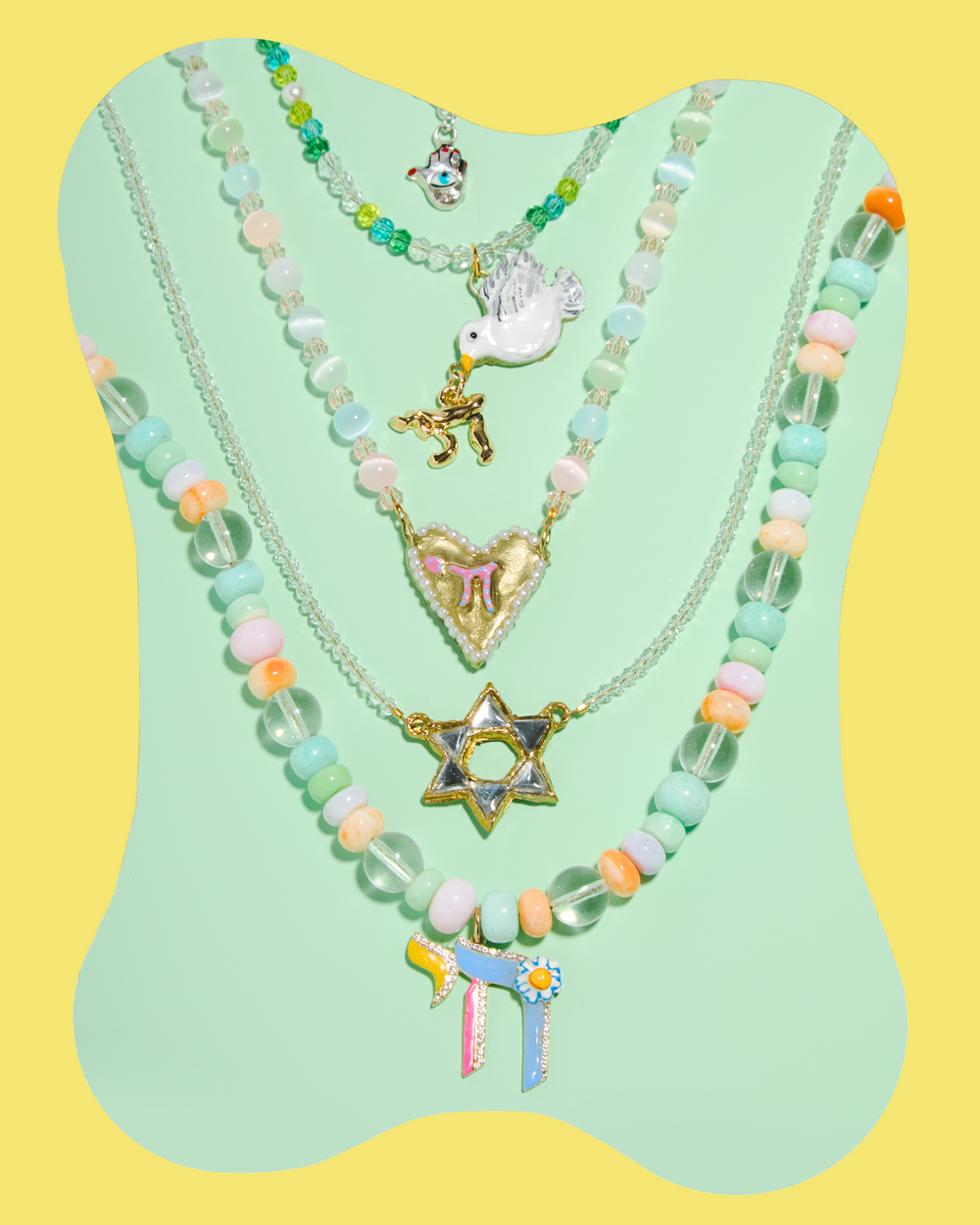 Peace, Dove, Happiness Necklace