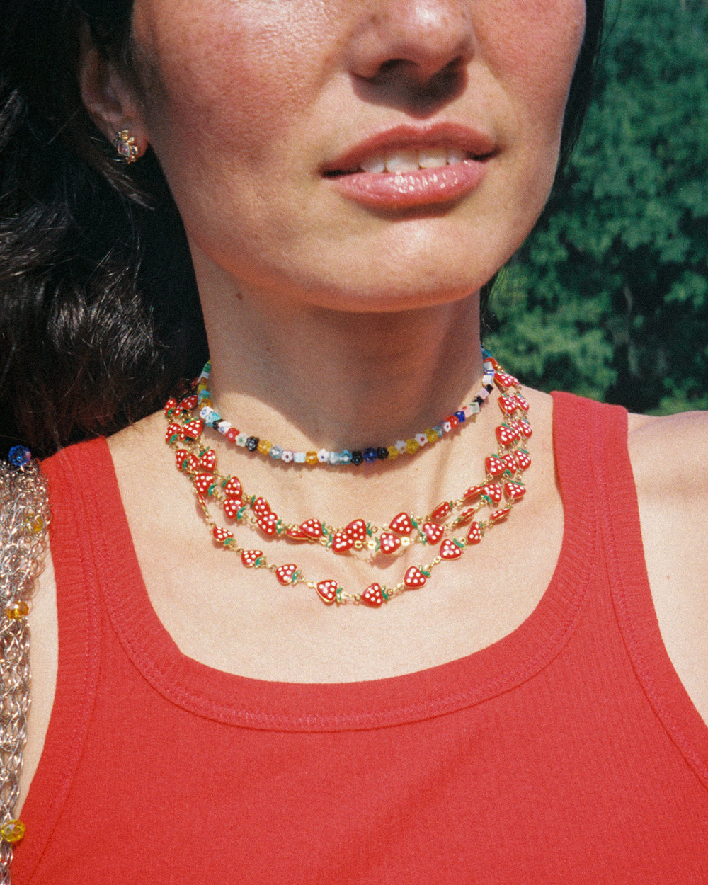 Strawberry Moon Necklace