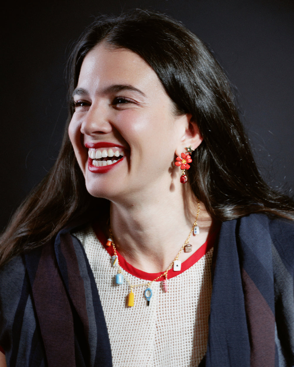 Pomegranate Flower Earrings