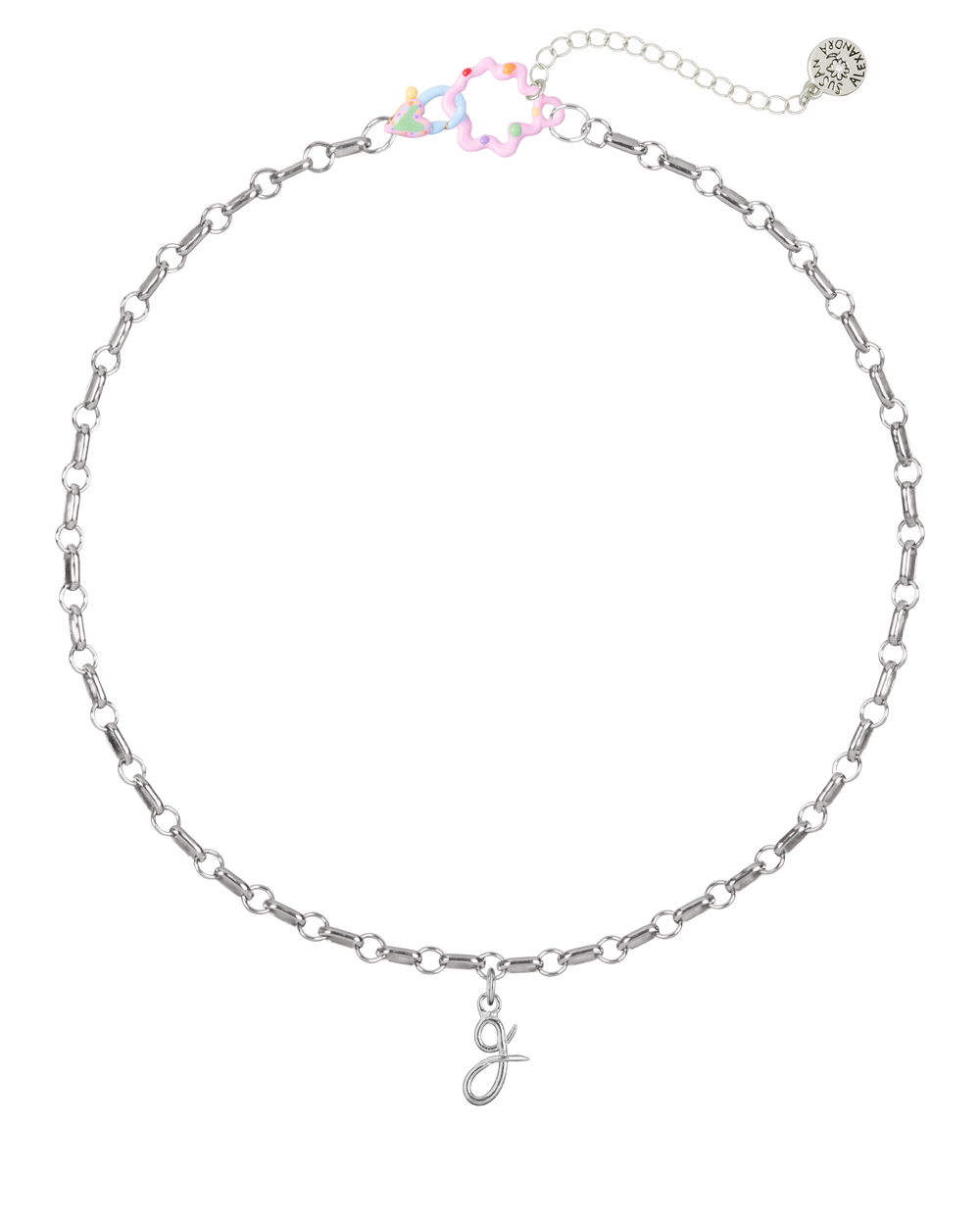 Sterling Silver Curtsy Letters Necklace