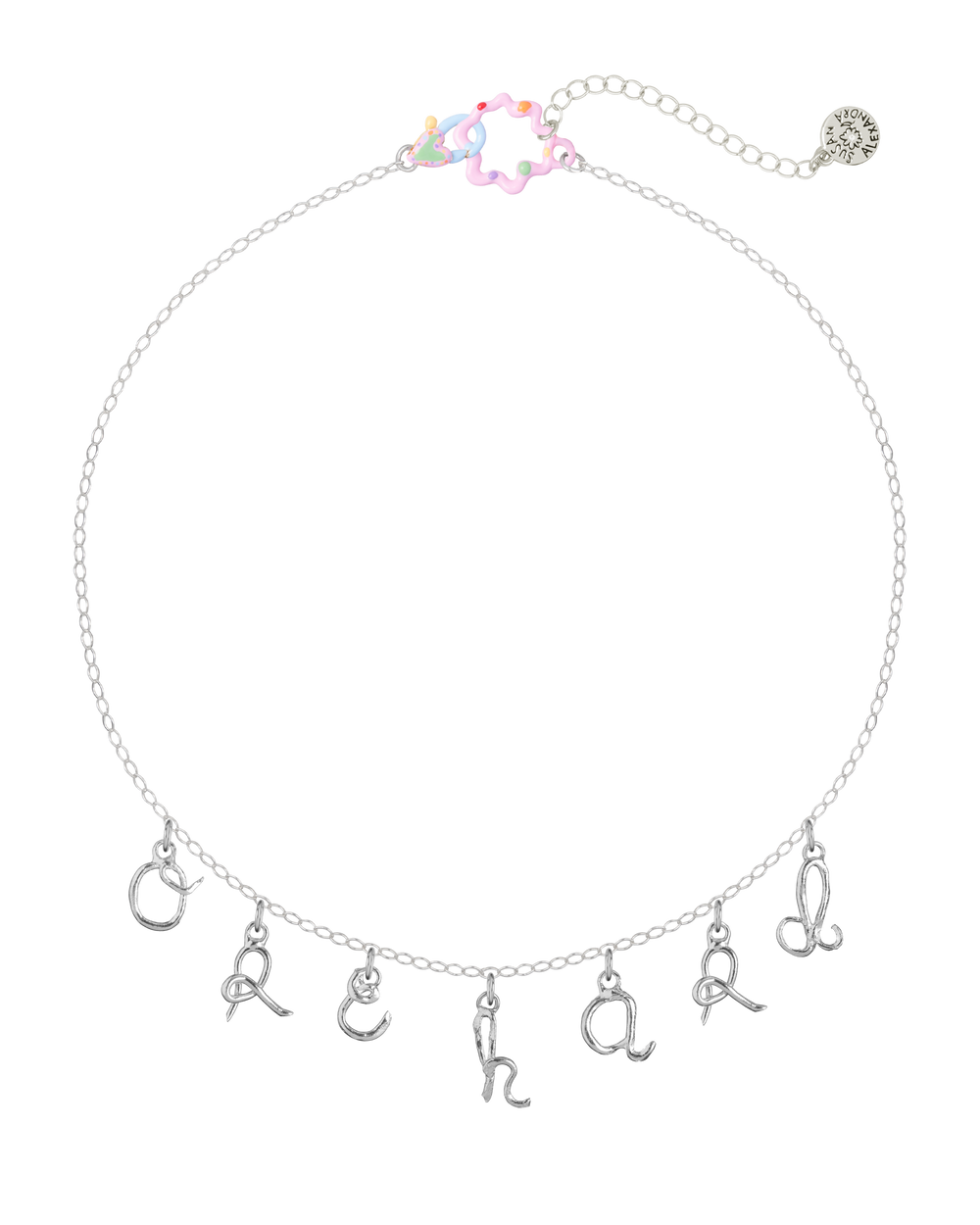 *Make Your Own* Slim Curtsy Letters Necklace