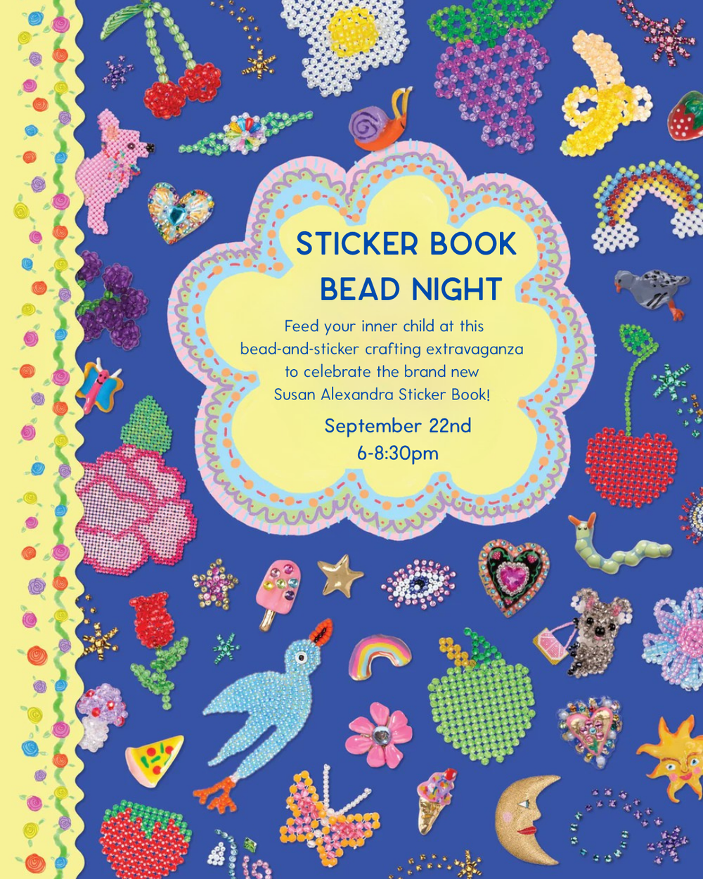 Sticker Book Bead Night at 1088 Madison Ave