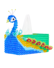 Load image into Gallery viewer, Peacock Tissue Box