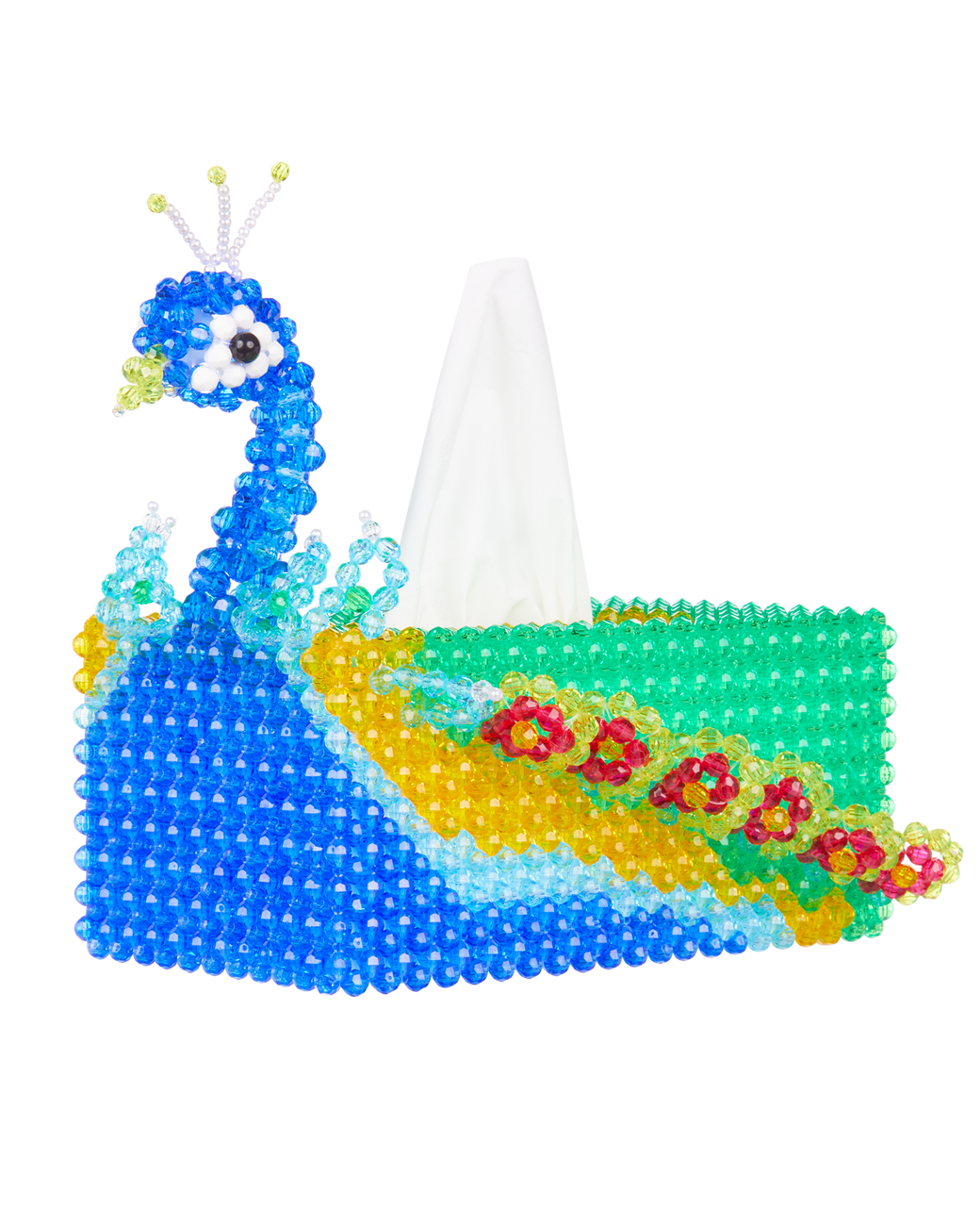 Peacock Tissue Box