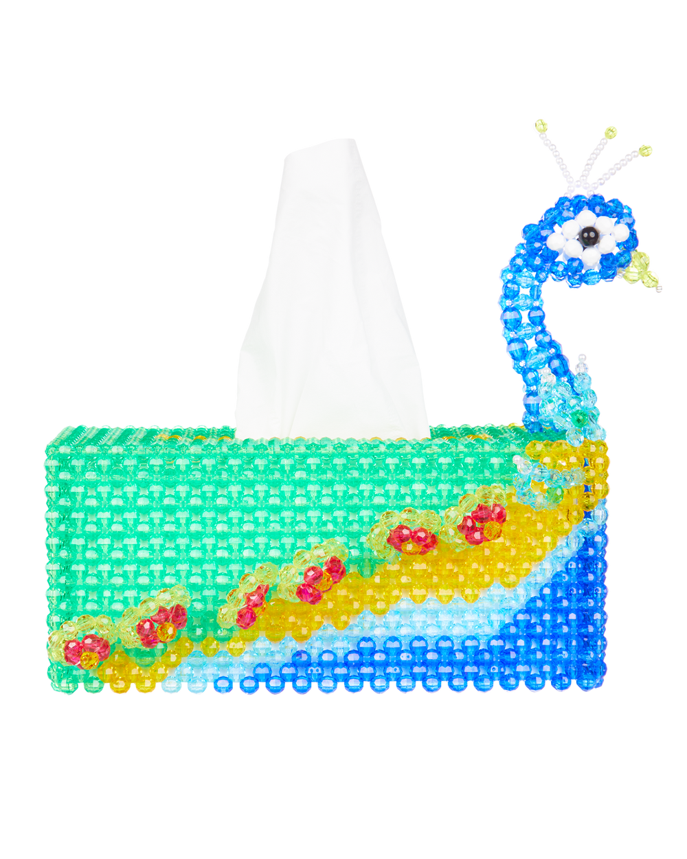 Peacock Tissue Box