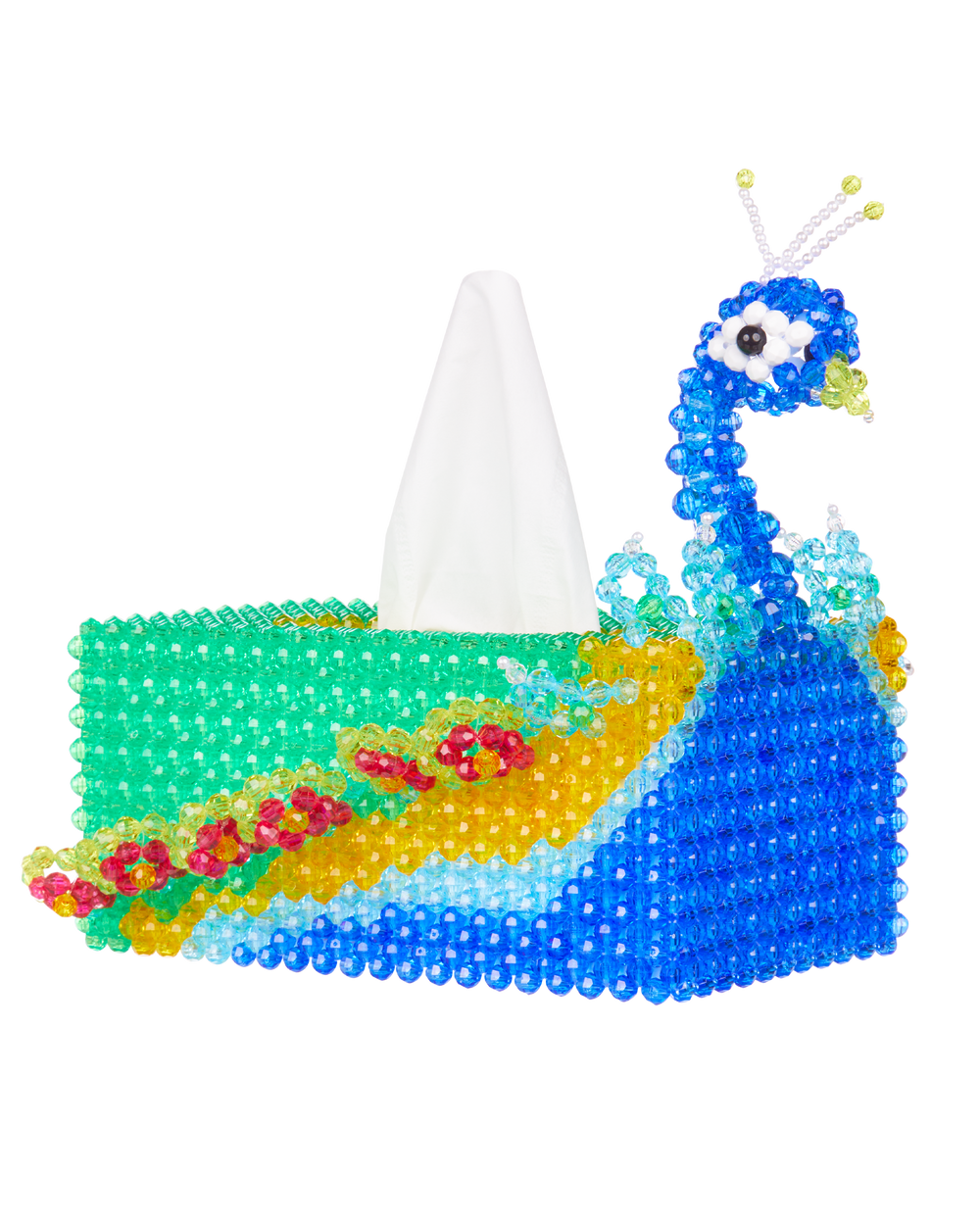 Peacock Tissue Box