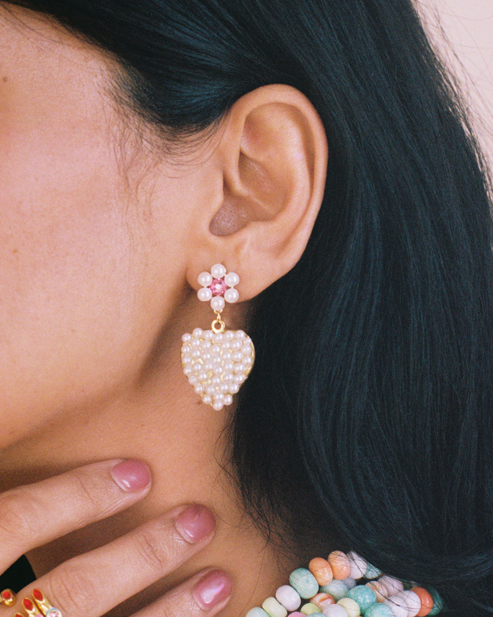 Frost Heart Earrings