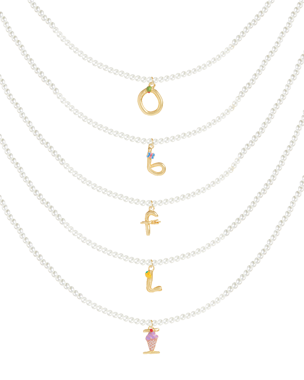 *Bridal Party 5 Pack* Initial Necklace