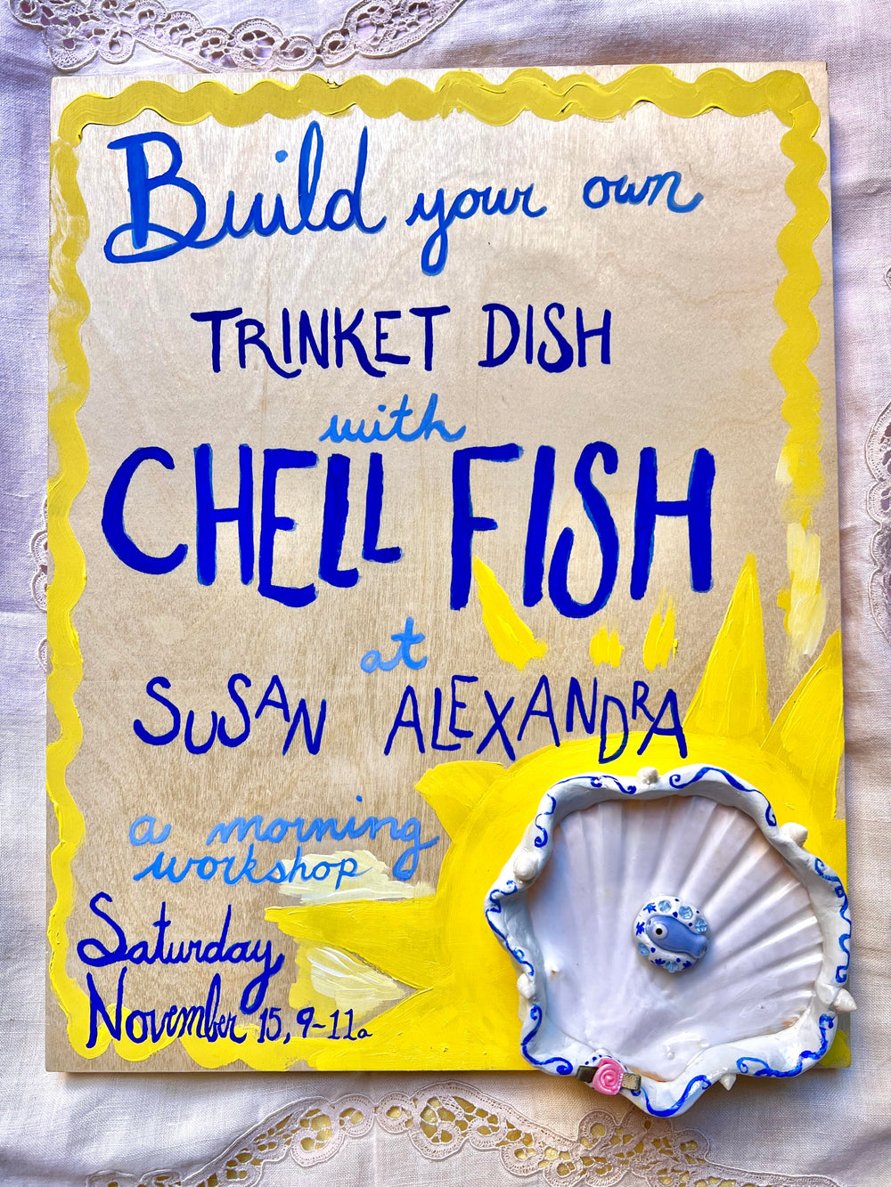 Build Your Own Trinket Dish with Chell Fish!