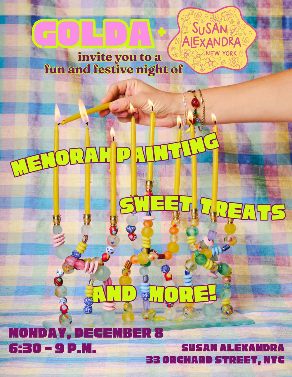 Menorah Painting Workshop with Golda!