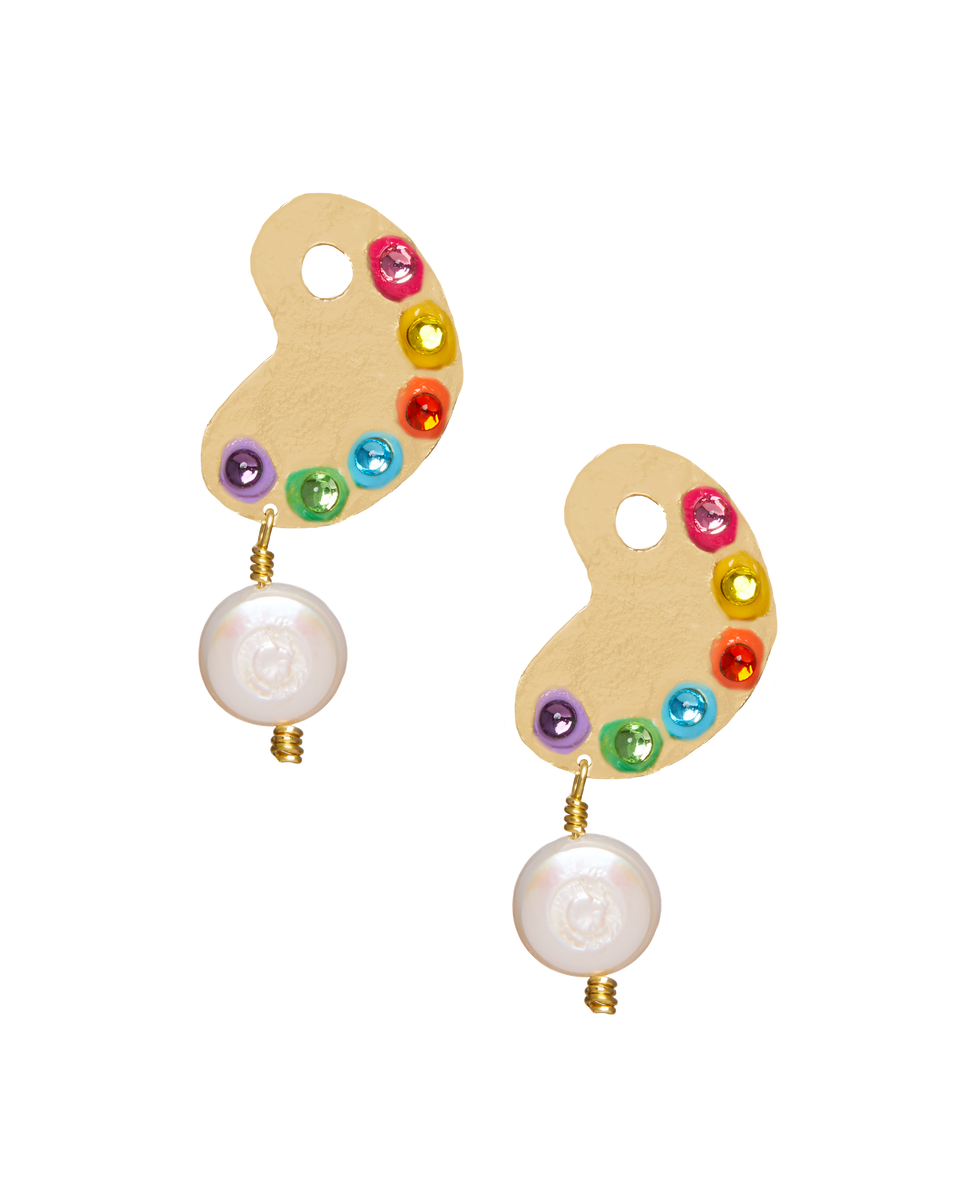 Paint Palette Earrings Susan Alexandra