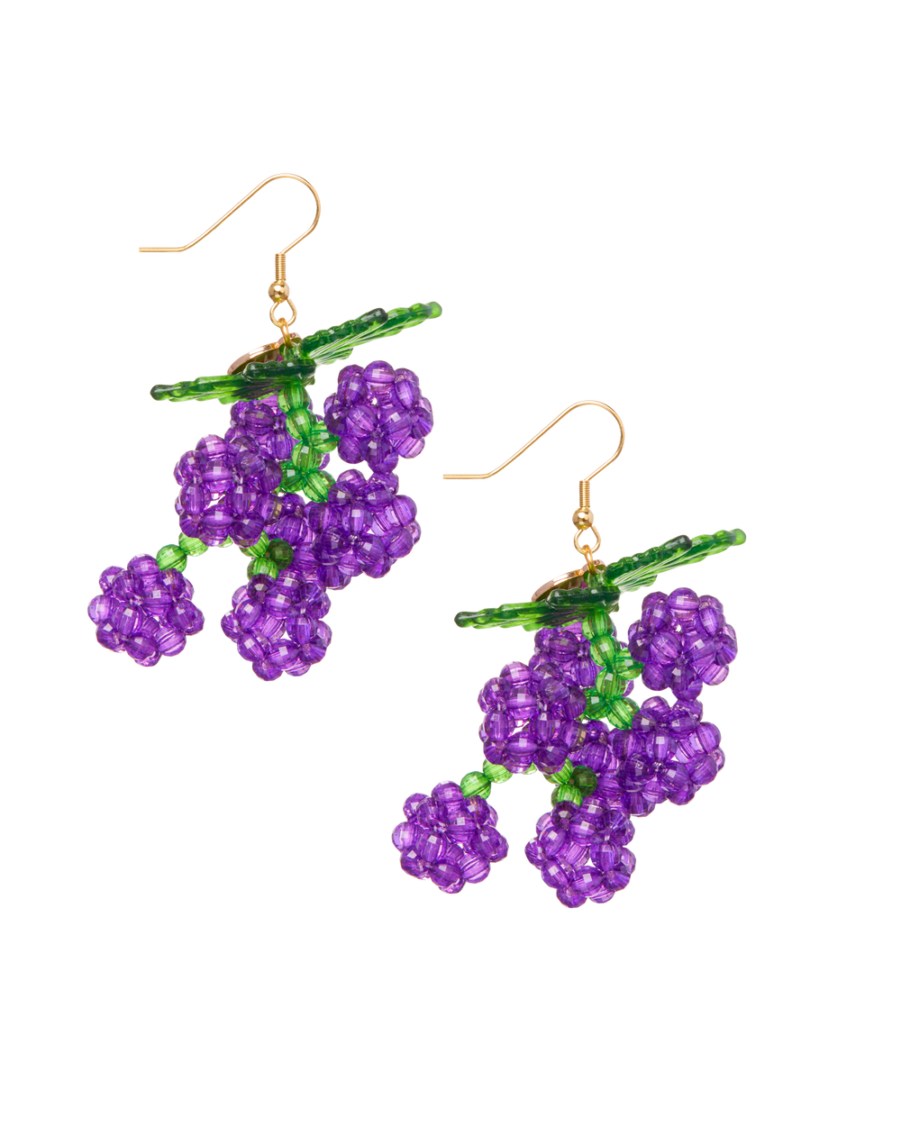 Grape Slushie Fruit Earrings