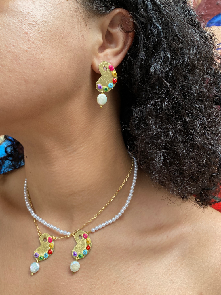 Paint Palette Necklace Susan Alexandra