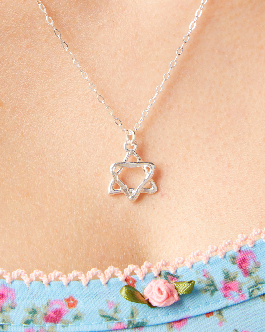 Judaica Necklace in Sterling Silver