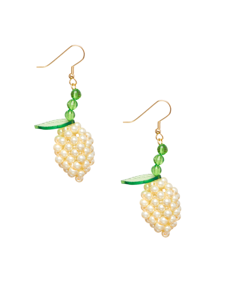 Zara shop lemon earrings