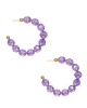 Zodiac Birthstone Hoops