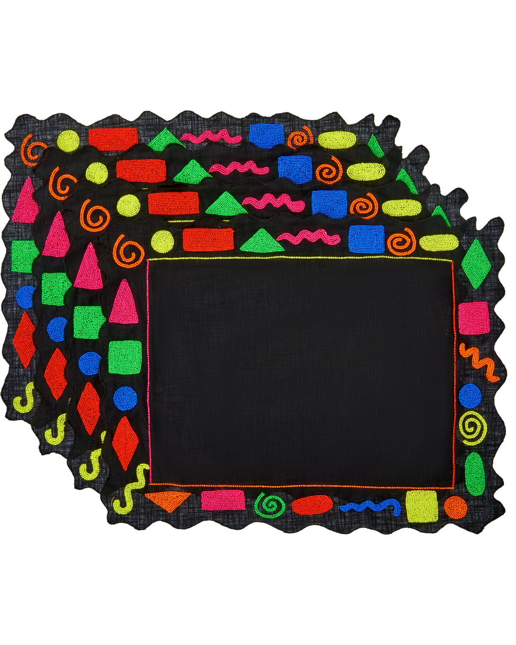 Memphis Beaded Placemat Set