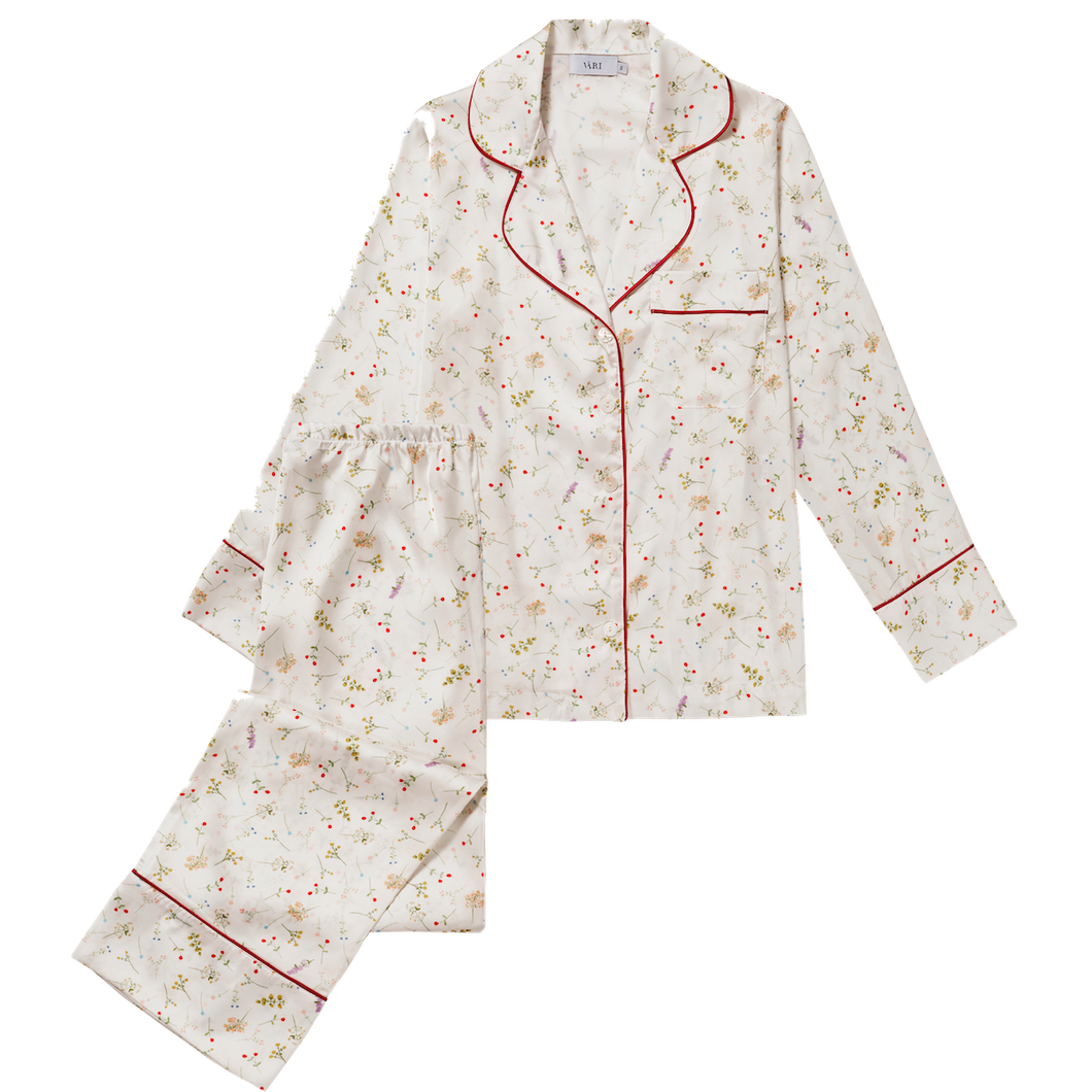 Vari White Bloom Pajama Set