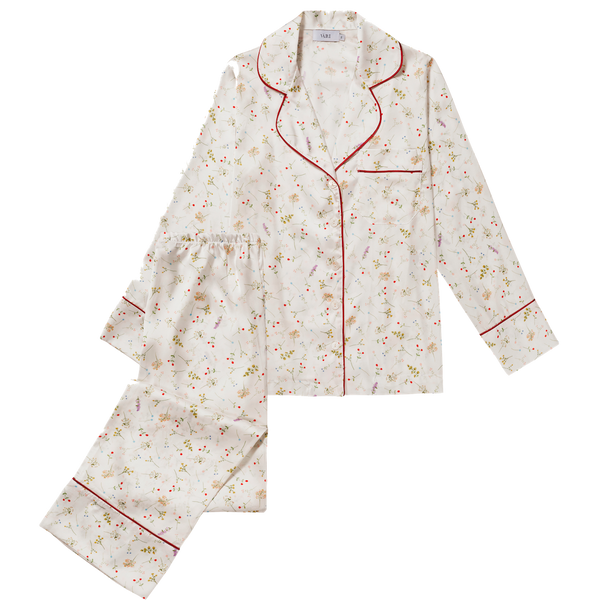 Vari White Bloom Pajama Set