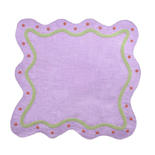 Load image into Gallery viewer, City Seed-Beaded Embroidered Napkin Set